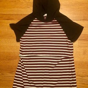 BHome Maternity Hooded Nursing Shirt - Size Large